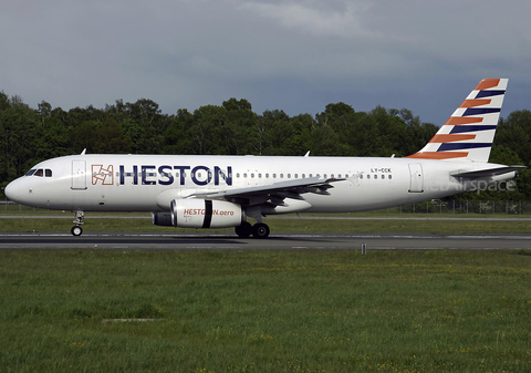 Heston Airlines Airbus A320-232 (LY-CCK) at  Hamburg - Fuhlsbuettel (Helmut Schmidt), Germany