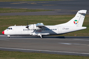 Danish Air Transport (DAT) ATR 42-500 (LY-DAT) at  Hamburg - Fuhlsbuettel (Helmut Schmidt), Germany