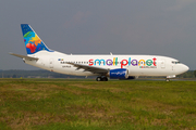 Small Planet Airlines Boeing 737-31S (LY-FLC) at  Milan - Malpensa, Italy