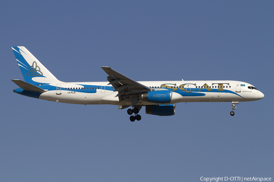 SCAT Airlines Boeing 757-204 (LY-FLG) | Photo 391028