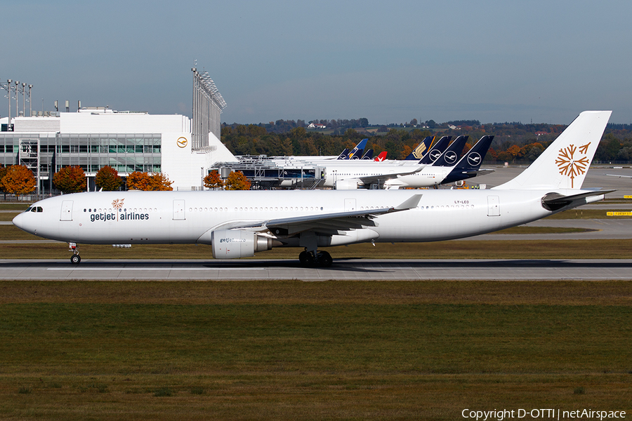 GetJet Airlines Airbus A330-302 (LY-LEO) | Photo 483971