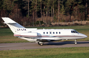 Charter Jets Raytheon Hawker 800XP (LY-LTA) at  Farnborough, United Kingdom