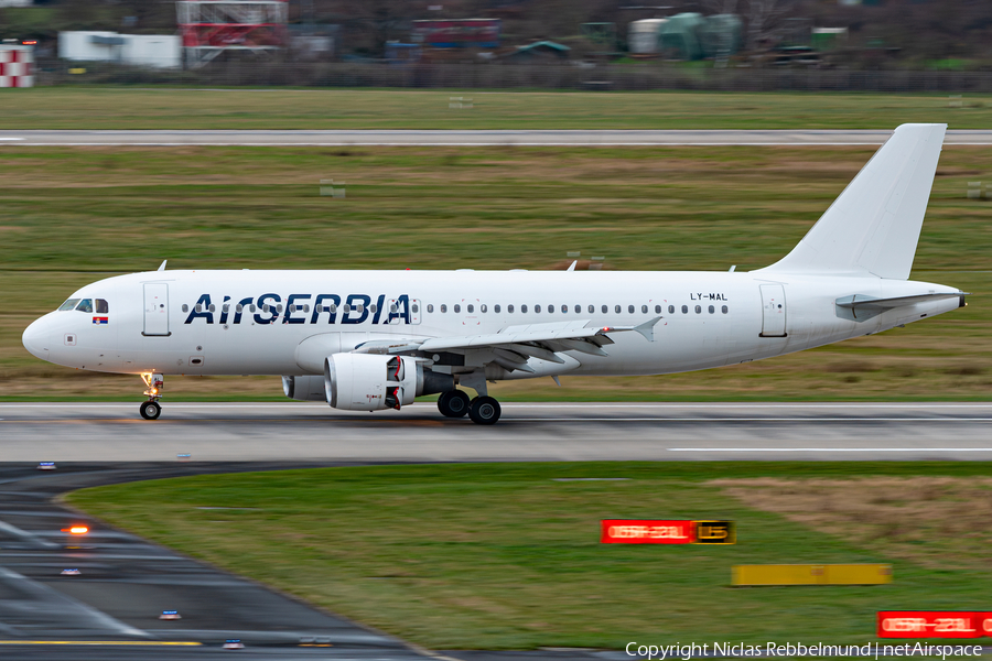Air Serbia Airbus A320-214 (LY-MAL) | Photo 604377