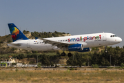 Small Planet Airlines Airbus A320-232 (LY-SPB) at  Rhodes, Greece