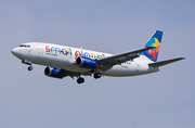 Small Planet Airlines Boeing 737-31S (LY-SPE) at  Berlin - Schoenefeld, Germany