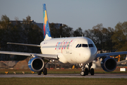 Small Planet Airlines Airbus A320-214 (LY-SPF) at  Hamburg - Fuhlsbuettel (Helmut Schmidt), Germany