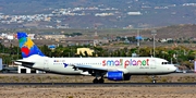 Small Planet Airlines Airbus A320-214 (LY-SPF) at  La Palma (Santa Cruz de La Palma), Spain
