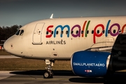 Small Planet Airlines Airbus A320-214 (LY-SPF) at  Salzburg - W. A. Mozart, Austria