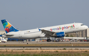 Small Planet Airlines Airbus A320-214 (LY-SPH) at  Palma De Mallorca - Son San Juan, Spain