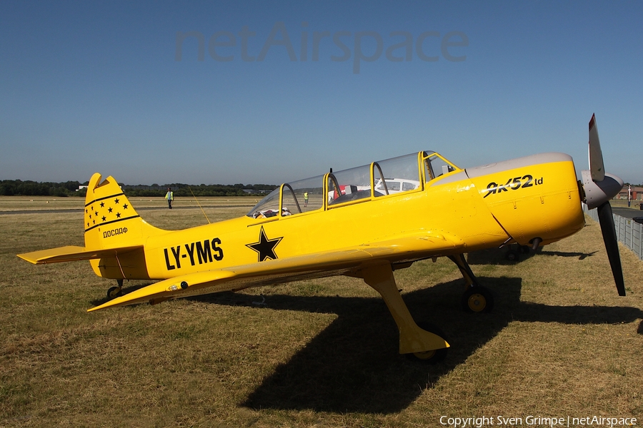 (Private) Yakovlev Yak-52 (LY-YMS) | Photo 574522