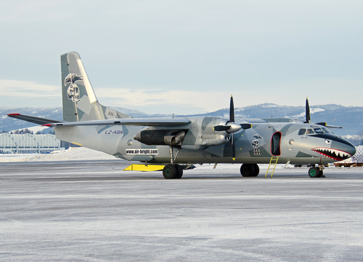 Air Bright Antonov An-26B (LZ-ABR) at  Oslo - Gardermoen, Norway