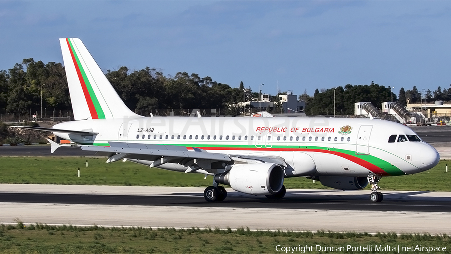 Bulgarian Government Airbus A319-112 (LZ-AOB) | Photo 530075