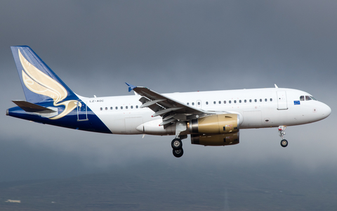 Bulgarian Eagle Airbus A319-132 (LZ-AOC) at  Gran Canaria, Spain