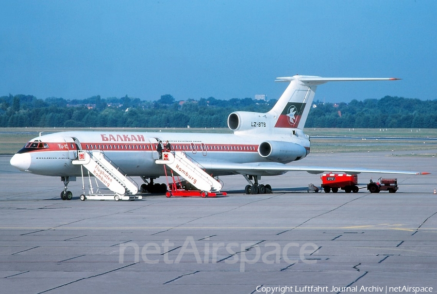 Balkan - Bulgarian Airlines Tupolev Tu-154B-1 (LZ-BTB) | Photo 398832