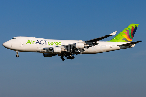Compass Air Cargo Boeing 747-428(ERF/SCD) (LZ-CJB) at  Brussels - International, Belgium