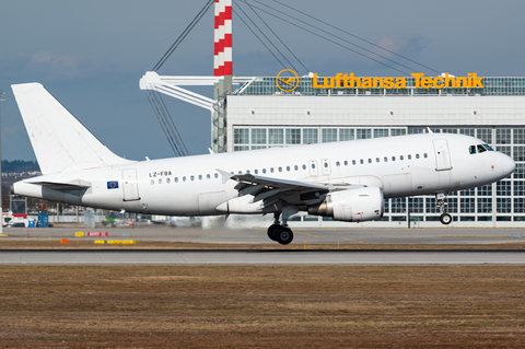 Bul Air Airbus A319-112 (LZ-FBA) at  Munich, Germany