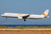 Holiday Europe Airbus A321-231 (LZ-HEA) at  Rhodes, Greece