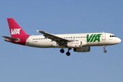 Air VIA Airbus A320-232 (LZ-MDA) at  Barcelona - El Prat, Spain