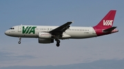 Air VIA Airbus A320-232 (LZ-MDA) at  Dusseldorf - International, Germany