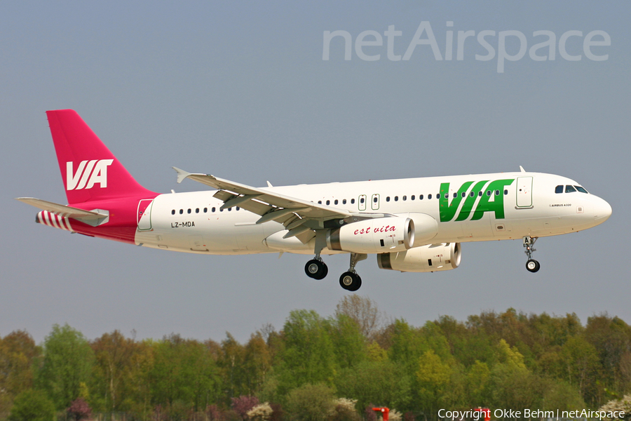 Air VIA Airbus A320-232 (LZ-MDA) | Photo 70902
