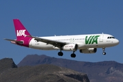 Air VIA Airbus A320-232 (LZ-MDA) at  Gran Canaria, Spain