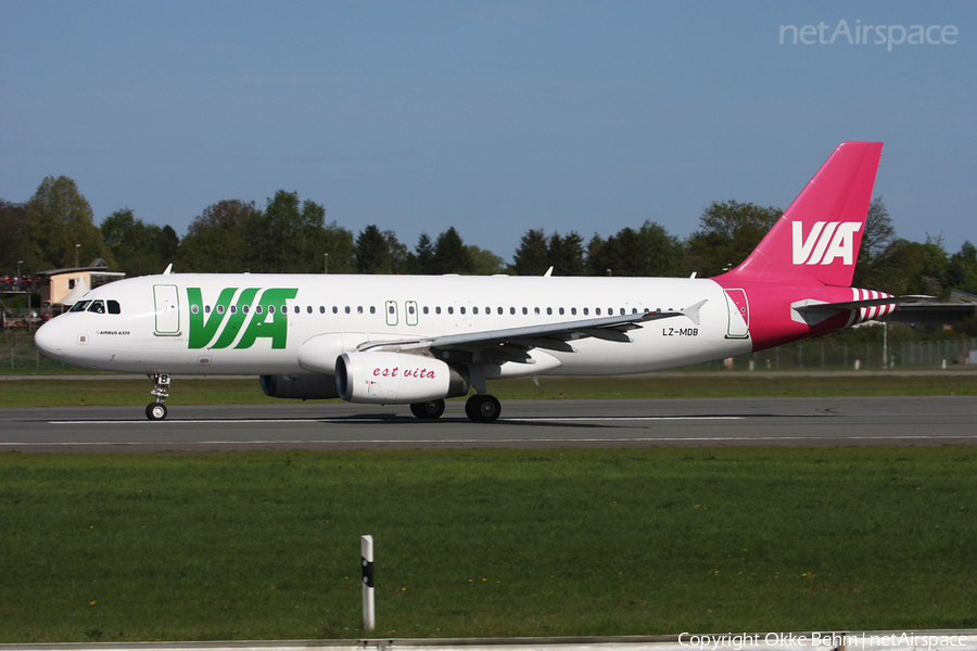 Air VIA Airbus A320-232 (LZ-MDB) | Photo 38723