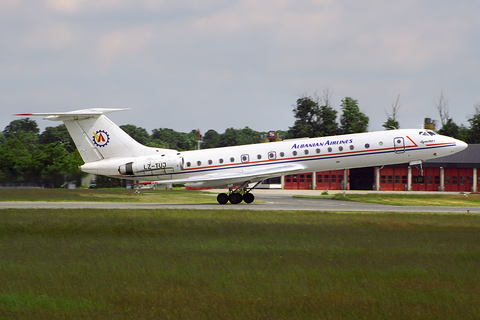 Albanian Airlines Tupolev Tu-134A-3 (LZ-TUJ) at  Frankfurt am Main, Germany