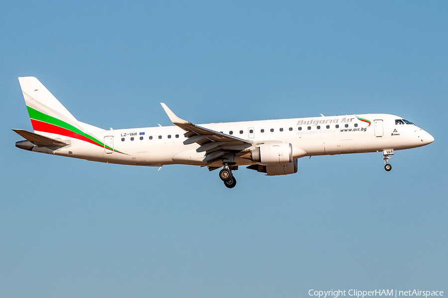 Bulgaria Air Embraer ERJ-190AR (ERJ-190-100IGW) (LZ-VAR) | Photo 408350