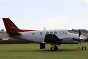 (Private) Beech C90A King Air (M-POWR) at  Salisbury - Old Sarum Airfield, United Kingdom