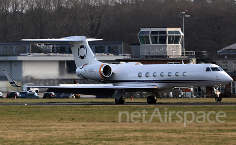 Hampshire Aviation Gulfstream G-V-SP (G550) (M-USIC) at  Bournemouth - International (Hurn), United Kingdom