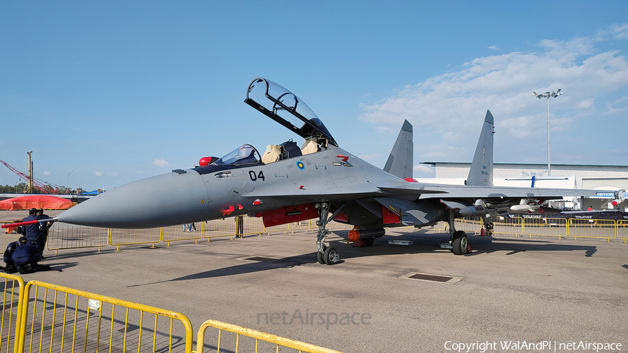Royal Malaysian Air Force Sukhoi Su-30MKM Flanker-H (M52-04) | Photo 613555