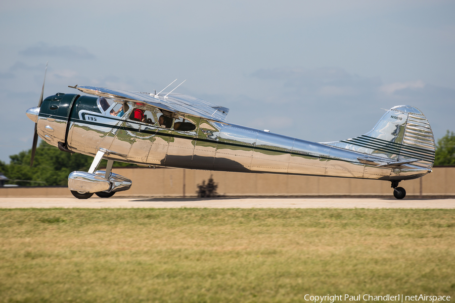 (Private) Cessna 195A (N1001D) | Photo 367987