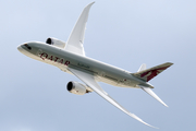 Qatar Airways Boeing 787-8 Dreamliner (N10187) at  Farnborough, United Kingdom