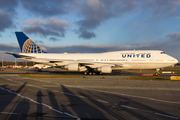 United Airlines Boeing 747-422 (N104UA) at  Hamburg - Fuhlsbuettel (Helmut Schmidt), Germany