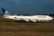 United Airlines Boeing 747-422 (N104UA) at  Hamburg - Fuhlsbuettel (Helmut Schmidt), Germany