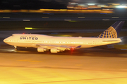 United Airlines Boeing 747-422 (N104UA) at  Singapore - Changi, Singapore