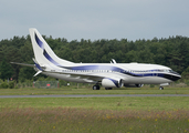 International Jetclub Boeing 737-7GV(BBJ) (N111VM) at  Farnborough, United Kingdom