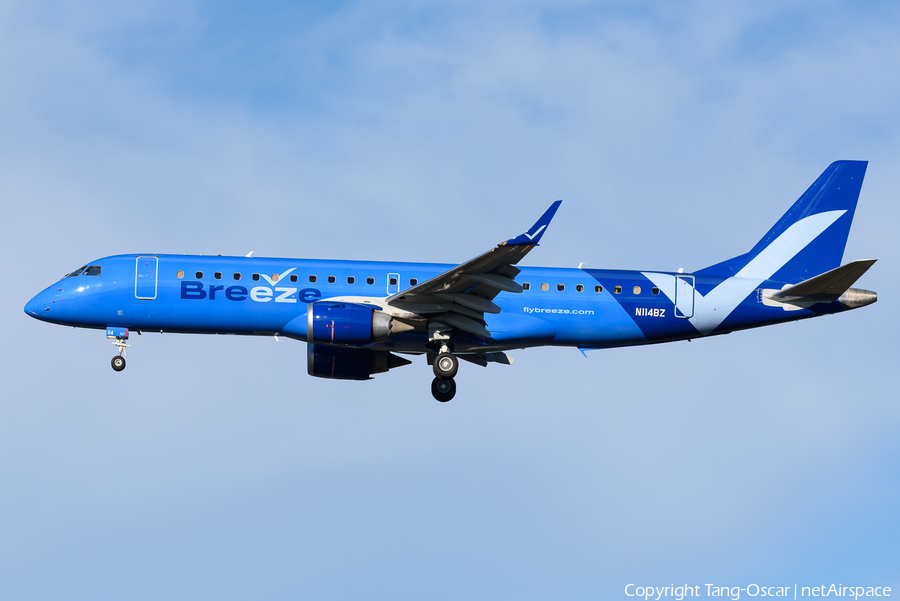 Breeze Airways Embraer ERJ-190AR (ERJ-190-100IGW) (N114BZ) | Photo 473485
