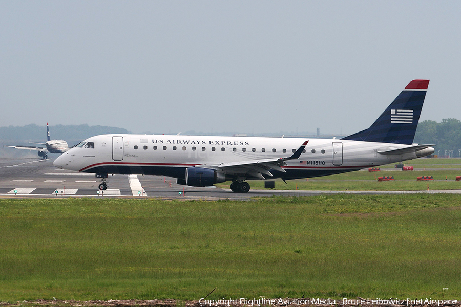US Airways Express (Republic Airlines) Embraer ERJ-175LR (ERJ-170-200LR) (N115HQ) | Photo 87482