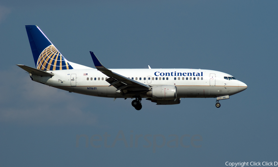 Continental Airlines Boeing 737-524 (N11651) | Photo 6043