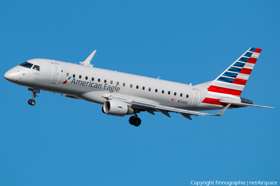 American Eagle (Republic Airlines) Embraer ERJ-175LR (ERJ-170-200LR) (N116HQ) | Photo 587438