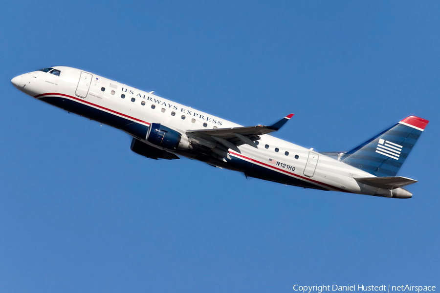 US Airways Express (Republic Airlines) Embraer ERJ-175LR (ERJ-170-200LR) (N121HQ) | Photo 666598