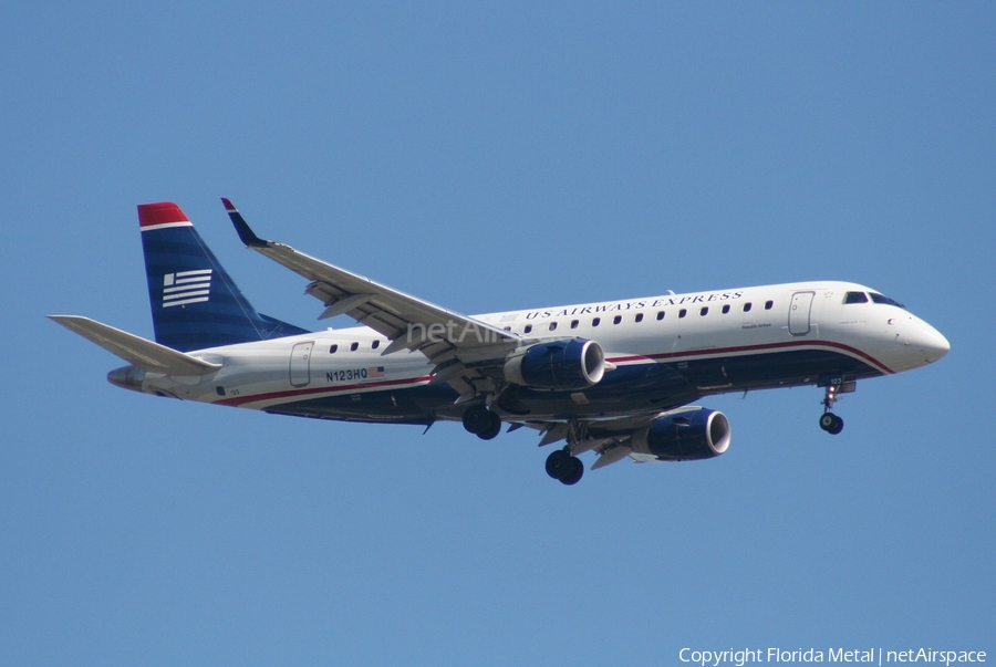 US Airways Express (Republic Airlines) Embraer ERJ-175LR (ERJ-170-200LR) (N123HQ) | Photo 307200