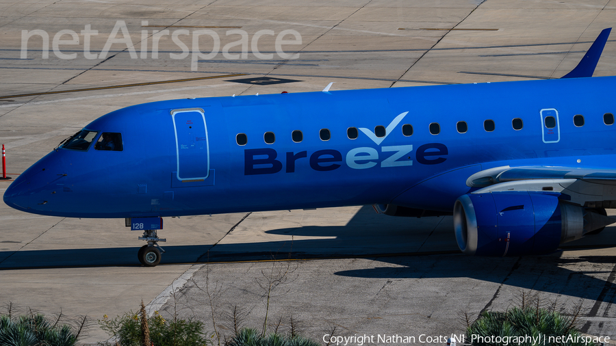 Breeze Airways Embraer ERJ-190AR (ERJ-190-100IGW) (N128BZ) | Photo 479078