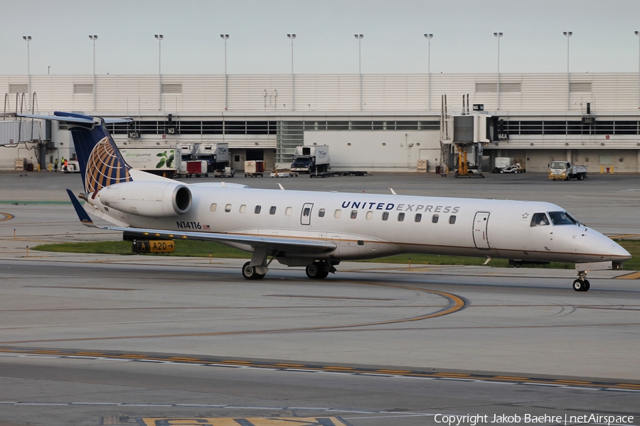 United Express (ExpressJet Airlines) Embraer ERJ-145XR (N14116) | Photo 140914