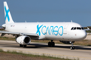 GlobalX Airlines Airbus A321-231(P2F) (N1438) at  Rhodes, Greece