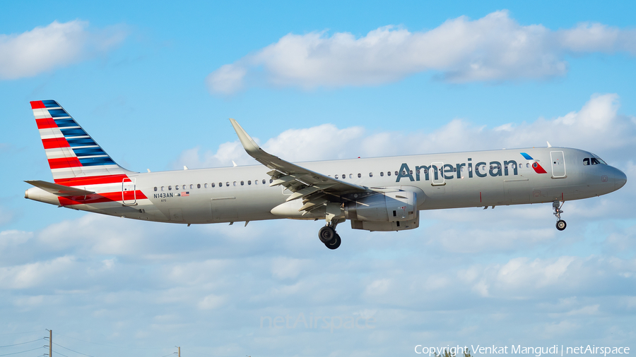 American Airlines Airbus A321-231 (N143AN) | Photo 153956