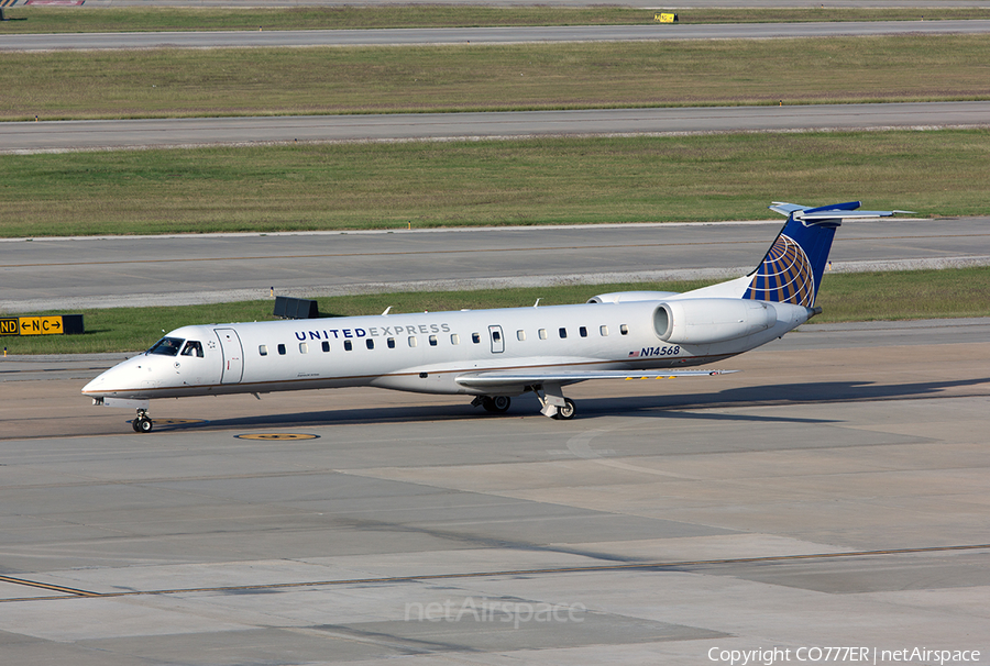 United Express (ExpressJet Airlines) Embraer ERJ-145LR (N14568) | Photo 14265