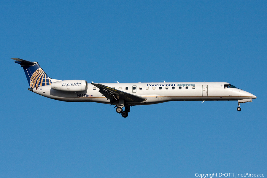 Continental Express (ExpressJet) Embraer ERJ-145LR (N14916) | Photo 261701