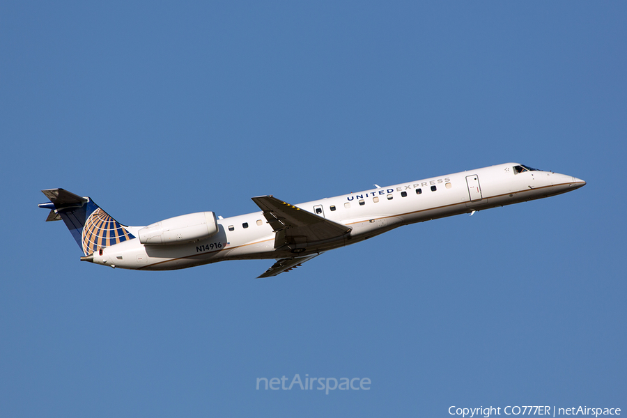 United Express (ExpressJet Airlines) Embraer ERJ-145LR (N14916) | Photo 104705